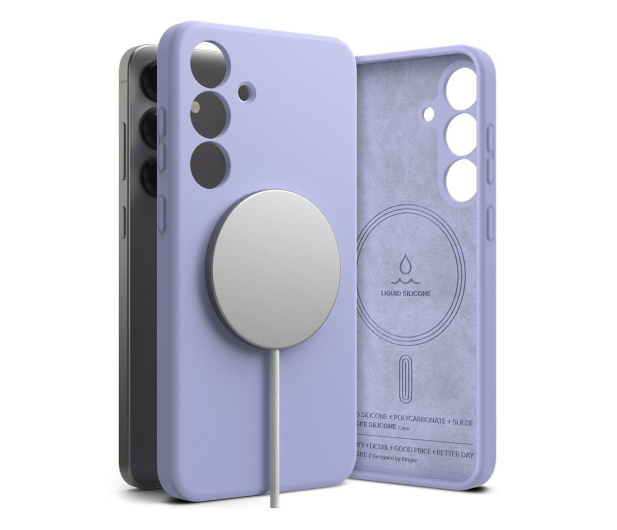 Ringke Silicone Magnetic Magsafe do Samsung Galaxy S25 Lavender 8800274968394 - 1311878 - zdjęcie 2